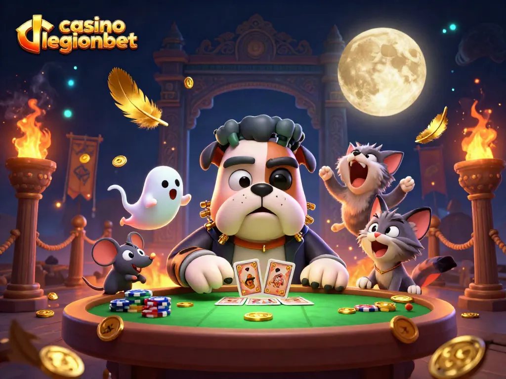 Experience thrilling gameplay at casino legionbet with playful characters and rich casino elements.