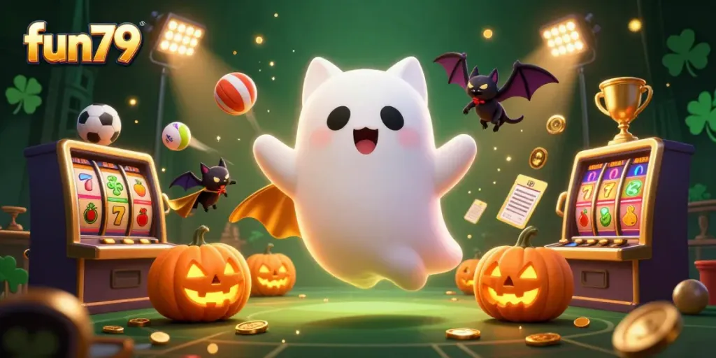 Experience thrilling gameplay with fun79 at this haunted casino, featuring dynamic slot elements.