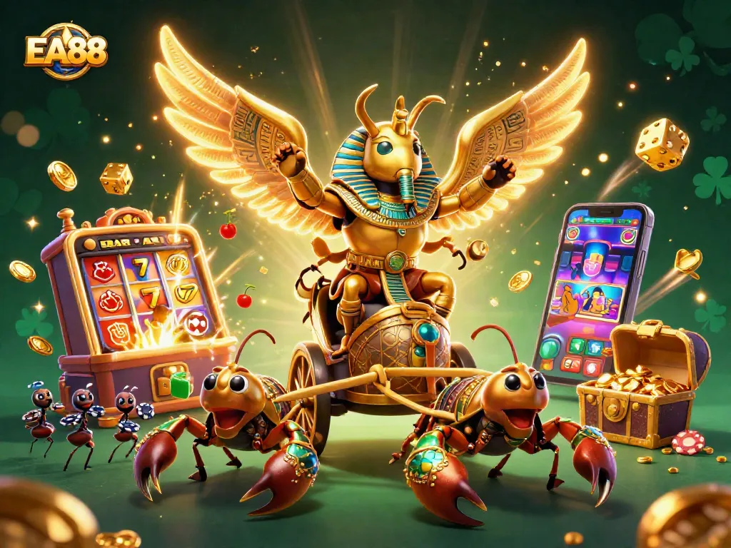 Spin thrilling jackpots with EA88's dynamic casino adventure featuring vibrant characters.