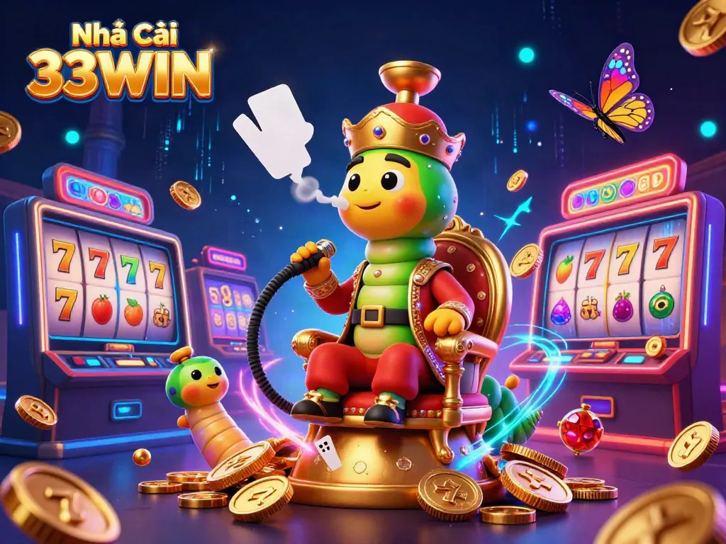 Engage in slots with Nhà Cái 33WIN's vibrant casino scene, showcasing rich graphics and thrilling excitement.