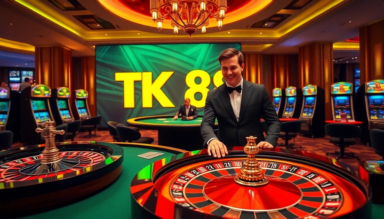 Experience the thrill of TK88 Casino with vibrant table games and engaging online interfaces.