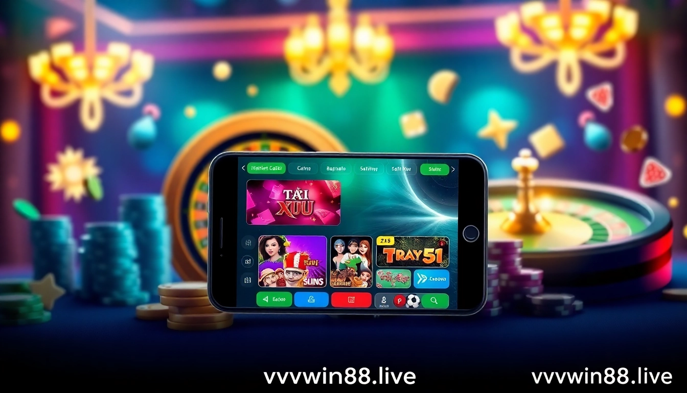 Engaging online gambling experience at vvvwin88.live with vibrant gaming elements.