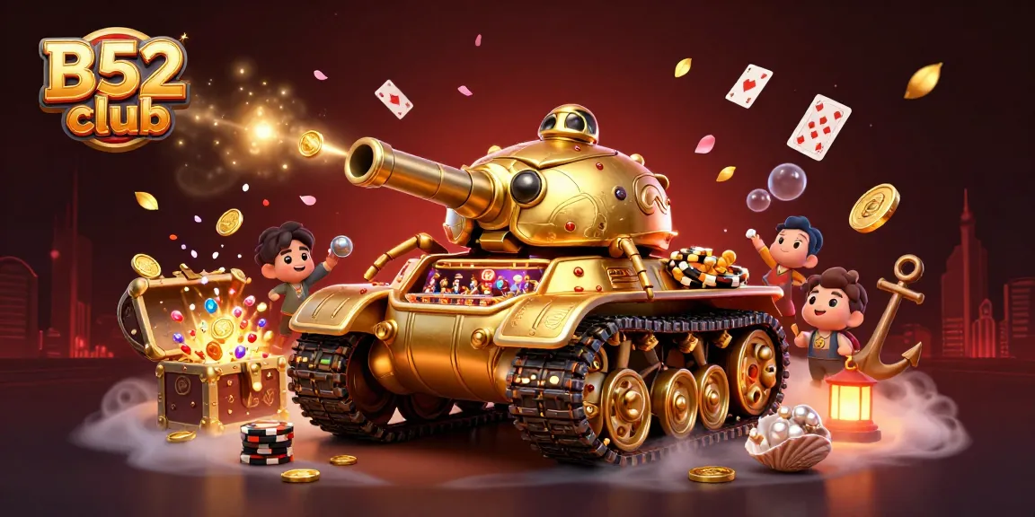 Experience thrilling gameplay at B52 club with a dynamic casino scene showcasing exciting games.
