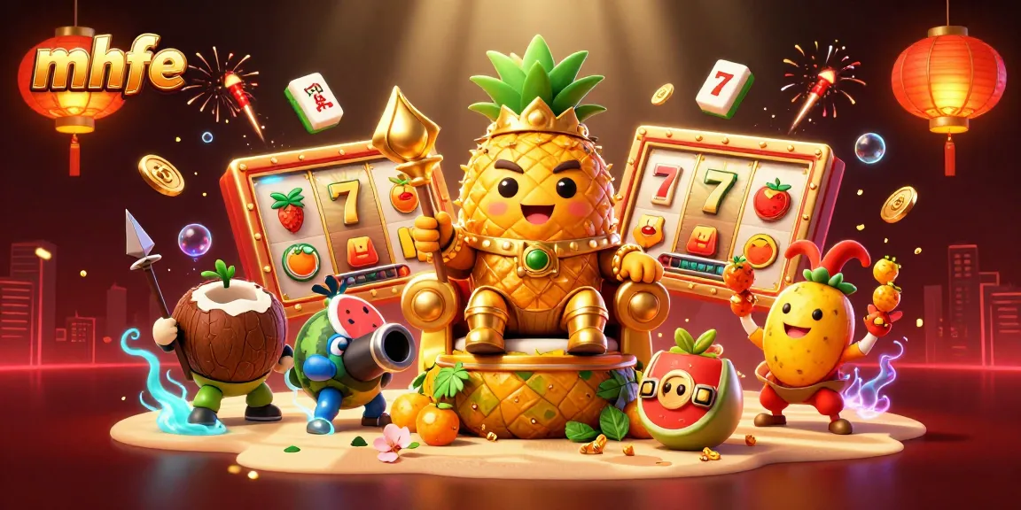Engaging scene of the mhfe king in a casino, juggling and celebrating fun gaming action.