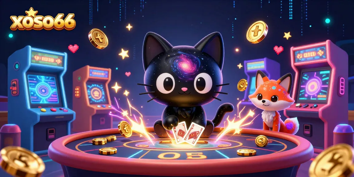 Engage with xoso66 as a black hole cat transforms gameplay into winnings at a cosmic casino table.